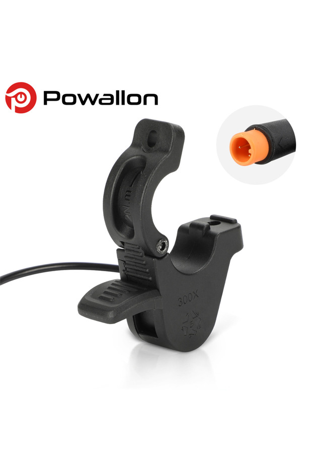 3PIN Male WUXING 300X Electric Bike Fast Release Thumb Throttle - Speed Accelerator for E-Bikes, E-S