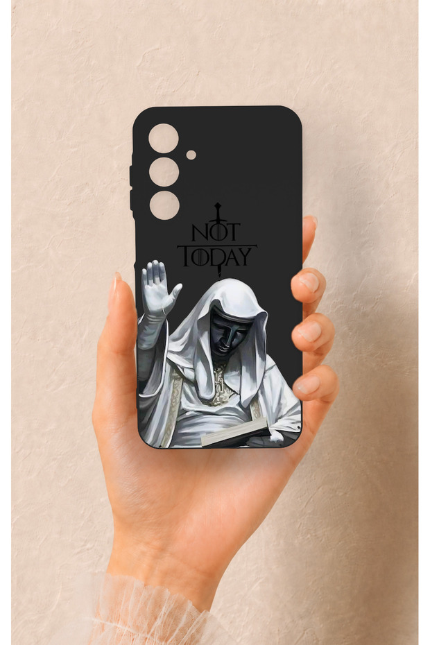 Samsung A16 Compatible Not Today Patterned Silicone Case