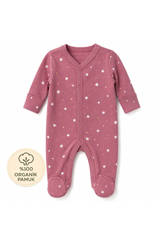 100% Organic Cotton Jumpsuit with Booties