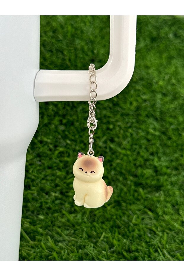 Cat Thermos Ornament/Cat Thermos Charm/Kitty Animal Figure Bag Charm