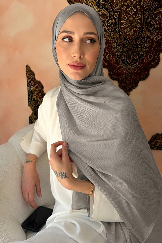Silver Evening Dress Sapphire Silk Shawl