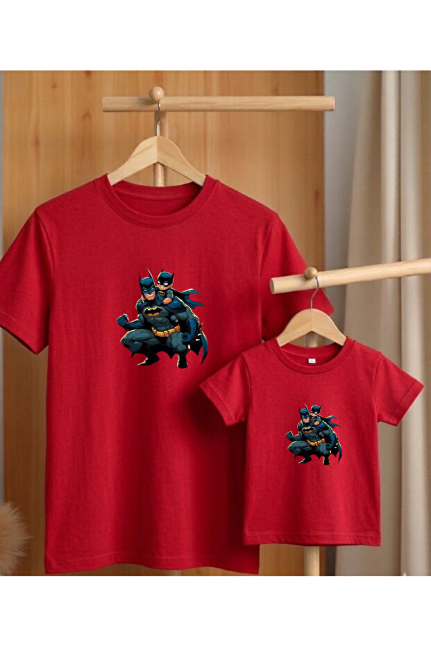Father's Day Concept - Father-Child Combination T-Shirt Oversize 100% Cotton T-Shirt (Must Be Ordered in Pairs for Combination)