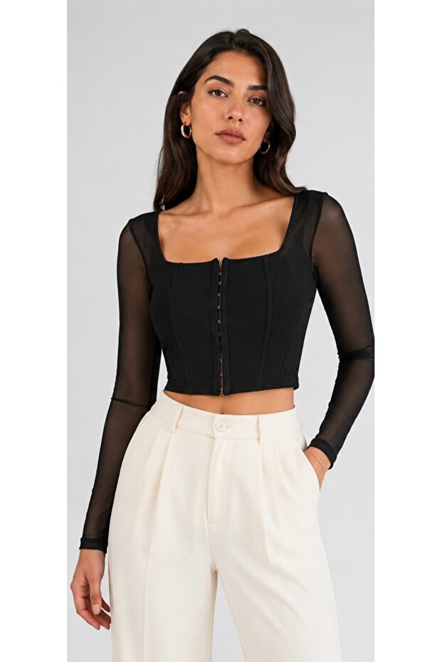 Underwire Crop Bustier - 1