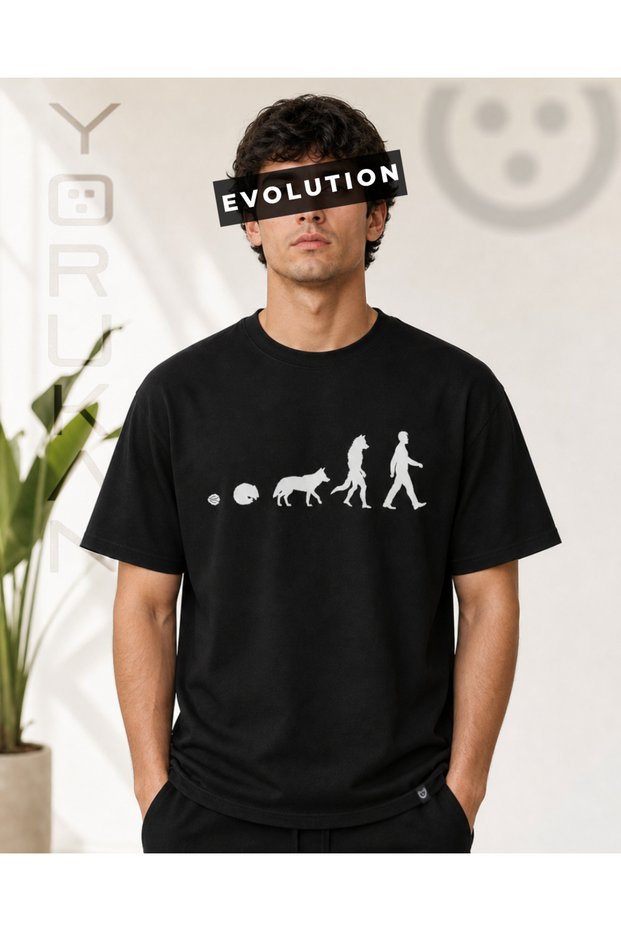 Evolution - We Came from the Wolf Printed Unisex Regular Fit T-Shirt