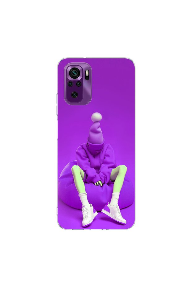 Poco M5S Compatible No Face 6 Design Transparent Case