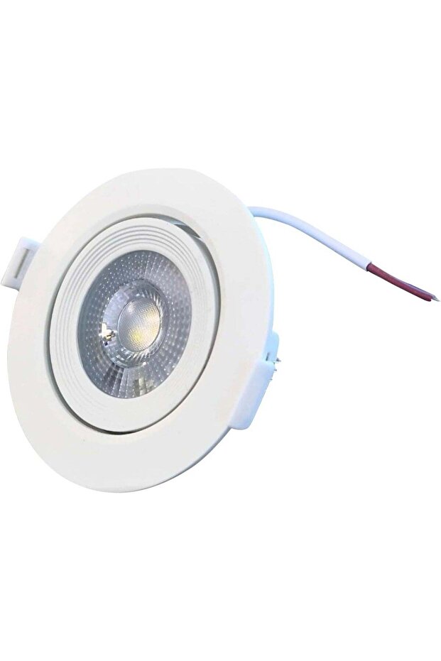 7w LED Recessed Downlight, Adjustable Ceiling Spotlight, White