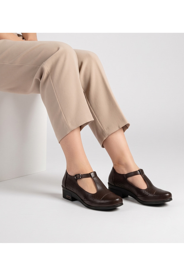 Genuine Leather Daily Comfortable Women's Shoes 26612Fa