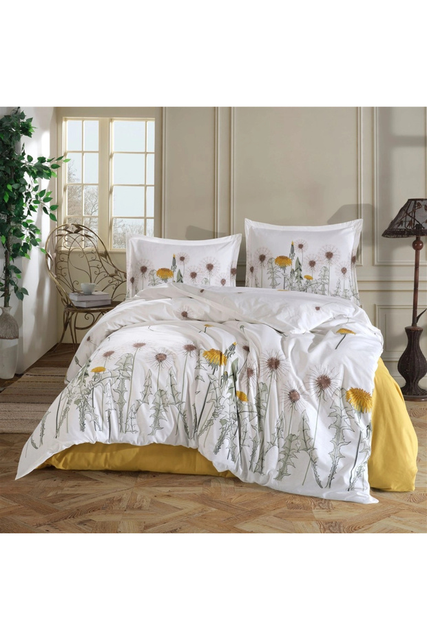 Ranforce 100% Cotton Duvet Cover Set Single Diba V1 Yellow