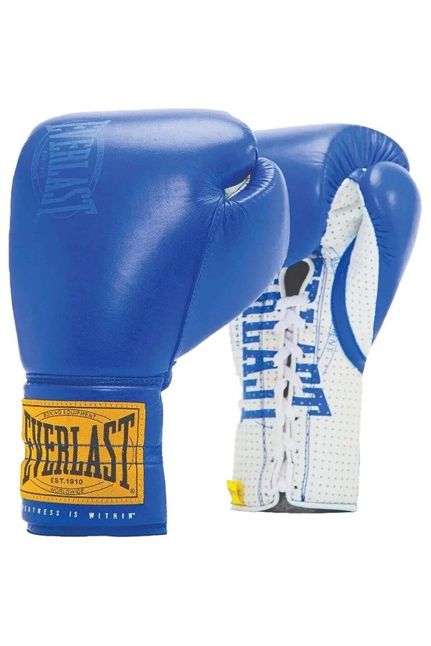 1910 Sparring Laced Boxing Gloves Blue