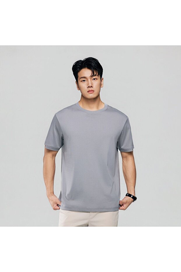 Men Regular Luxe Touch Cotton Crew Tee