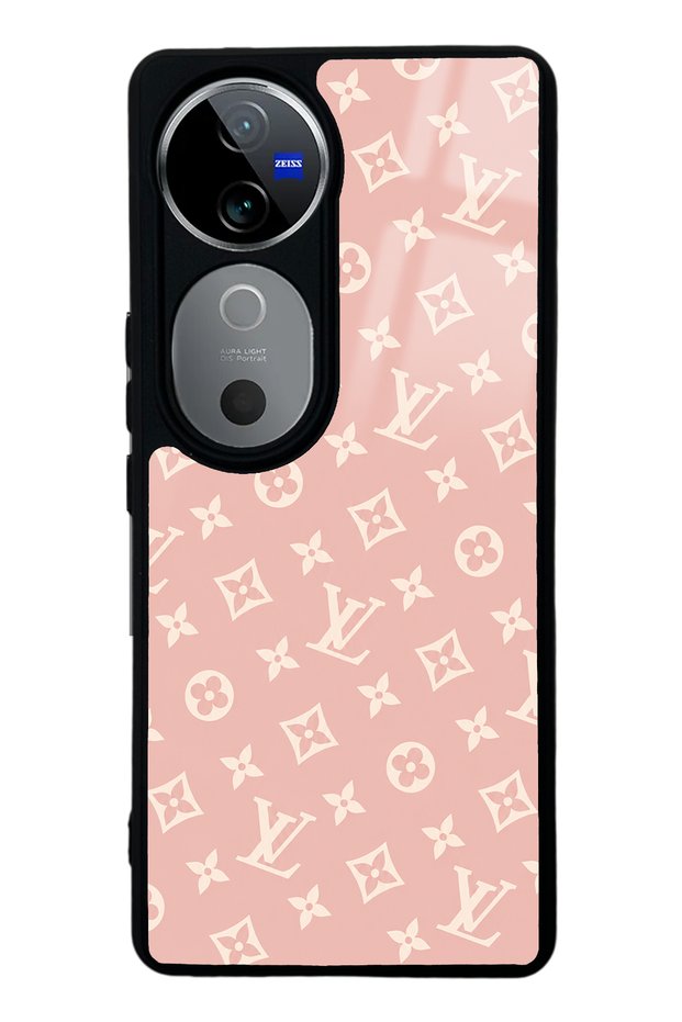 Vivo V40 Pink Lv Design Glossy Phone Case