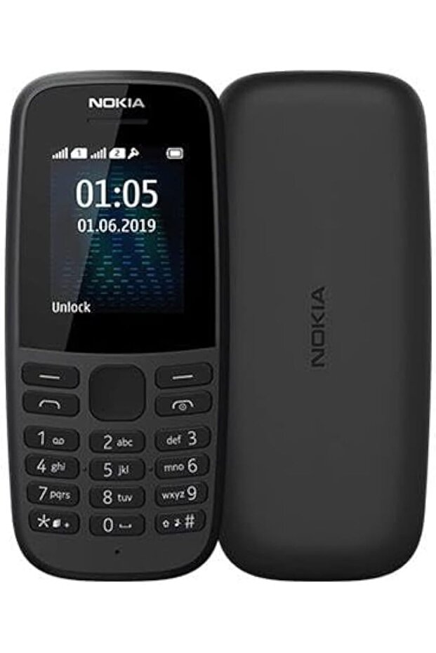 جوال نوكيا Nokia 105 شريحتي اتصال بدون كاميرا لون اسود شبكة الجيل الثاني