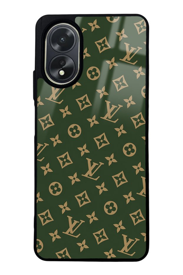 Oppo A38 Green Lv Design Glossy Phone Case