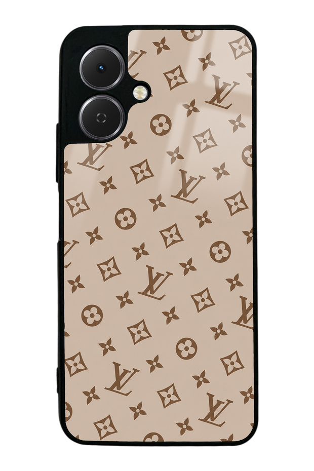 Tecno Spark Go 2 Dark Cream Lv Design Glossy Phone Case