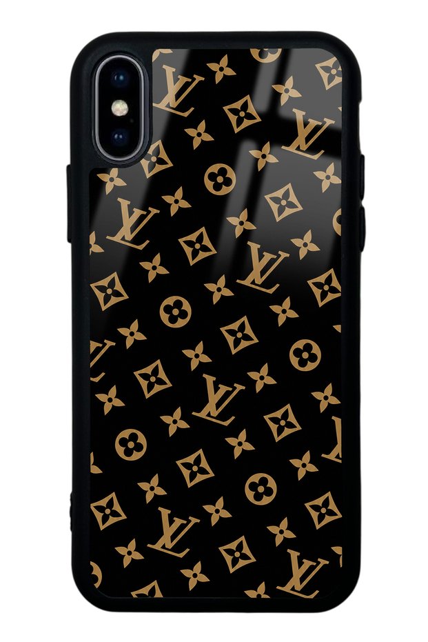 iPhone X - XS Black Lv Design Glossy Phone Case