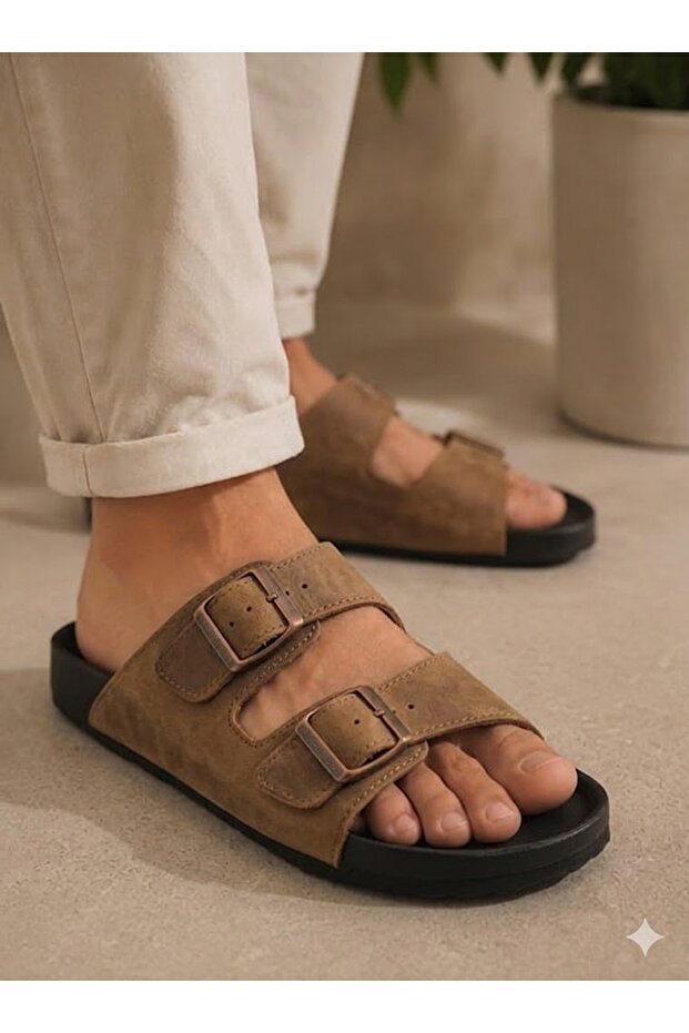 Unisex Full Orthopedic Slippers - Comfortable Insole with Adjustable Double Belt