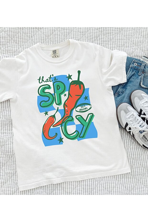 Thats Spicy Printed Unisex Oversize T-Shirt