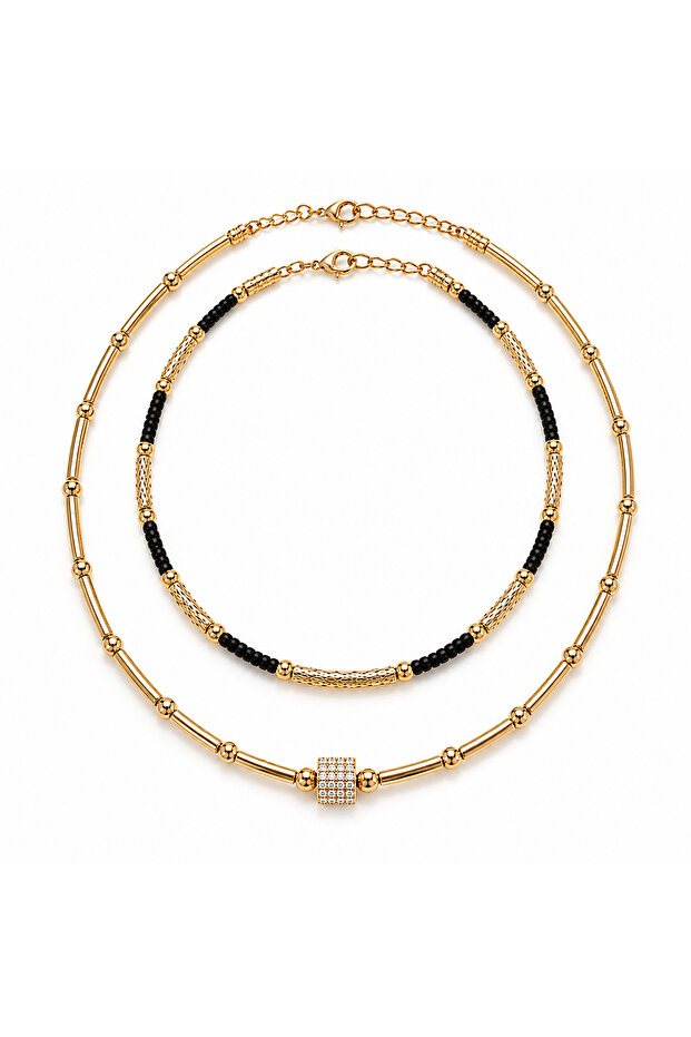 Tasarım Mop 2-Piece Necklace Set