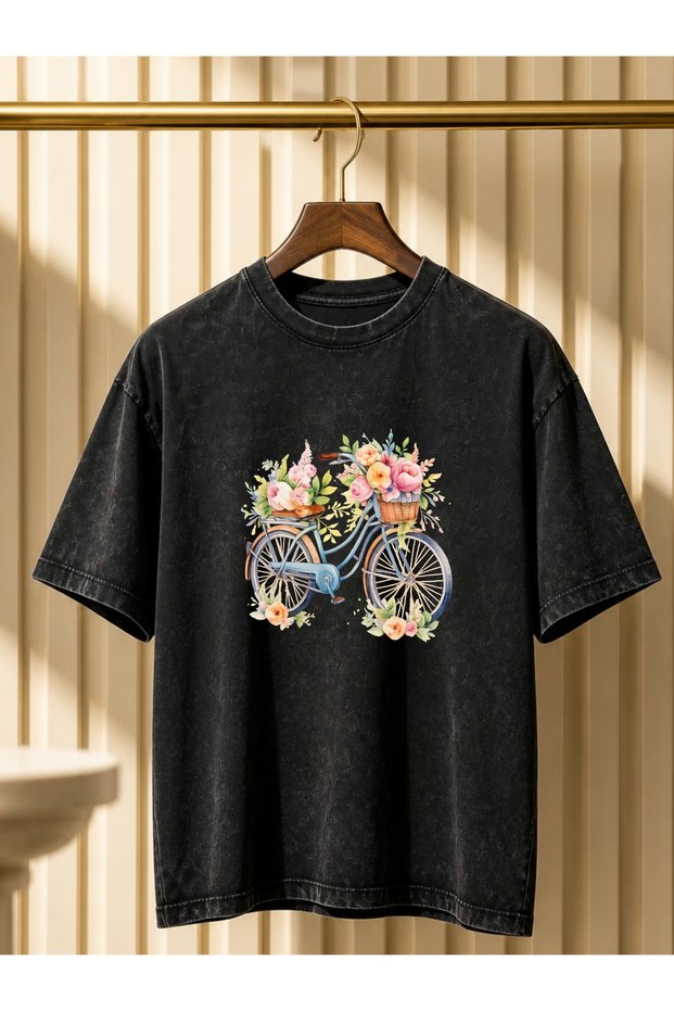 Acid Washed Oversize Unisex T-Shirt Washed Vintage Street Style Street Fashion Cotton Comfortable Fit Daily Wear T-Shirt