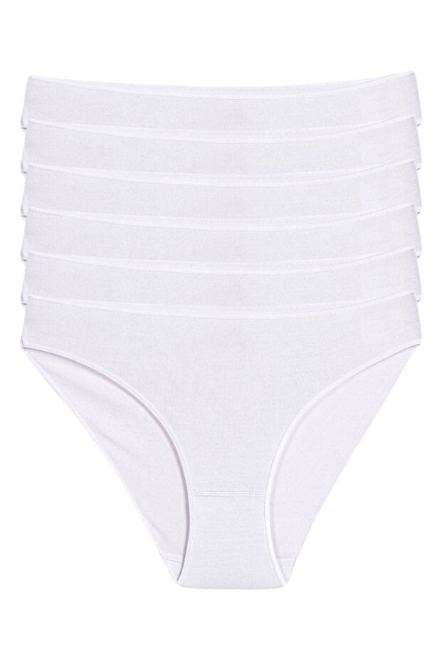 Bamboo Super Traceless Bikini Women's Panties White 6-Pack