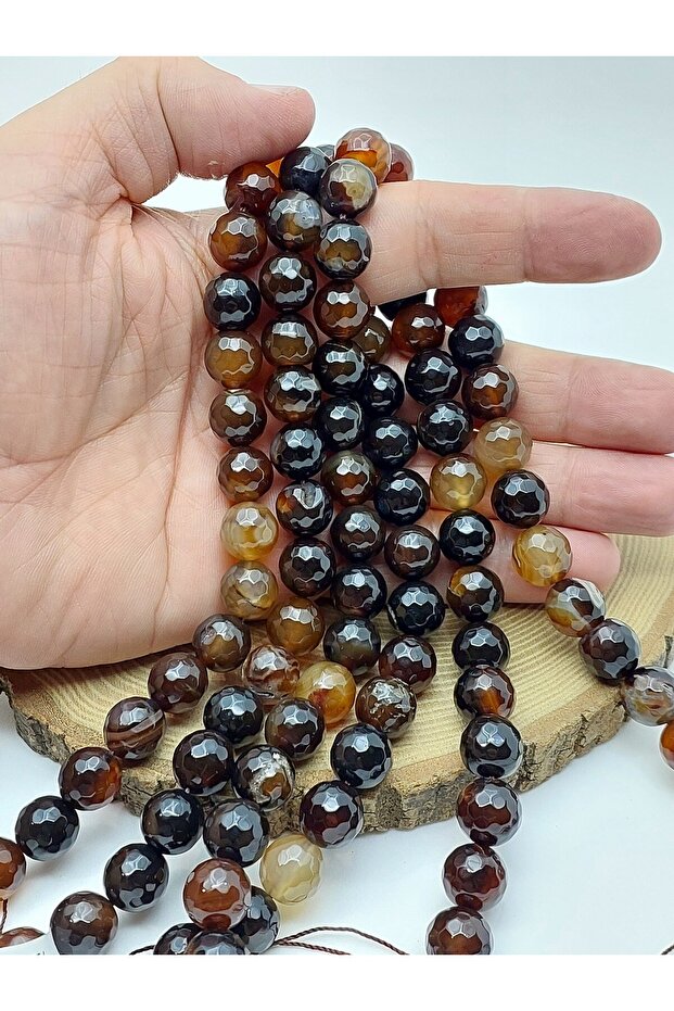 حجر العقيق المقطوع على شكل فازيت 12 مم (62136)