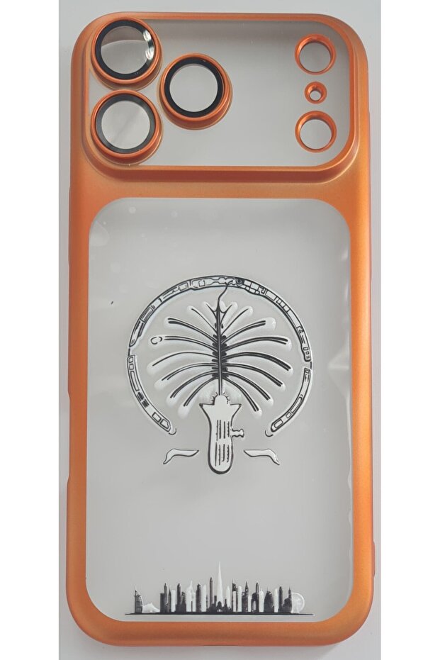 IPhone 17 Pro Max cover with PALM design Camera Lens Protection, Frosted Matte Design, Slim Frame