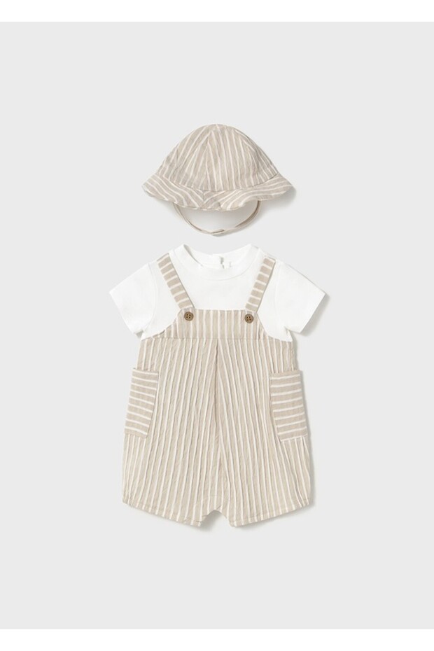 1602 Baby Boy Hat and Overalls
