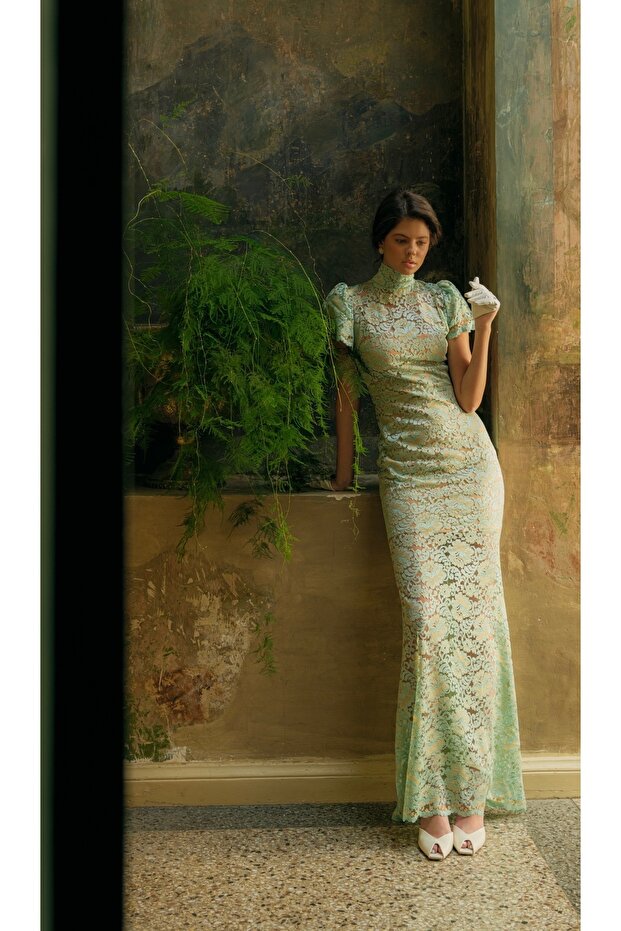 Nysa Lace Long Dress