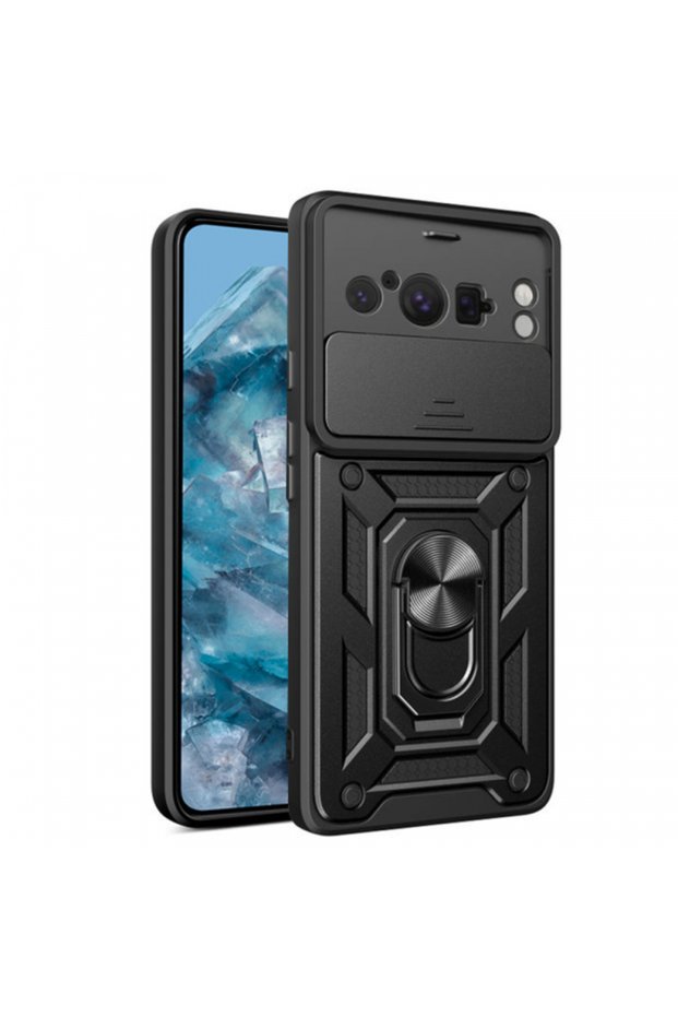 Husa pentru Google Pixel 8 Pro, Techsuit, CamShield, Neagra