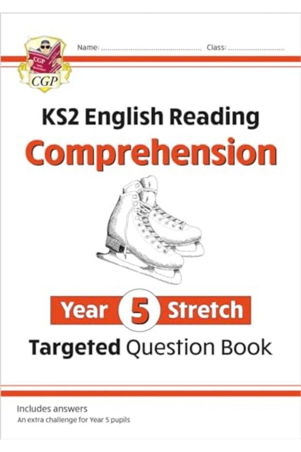كتاب أسئلة إنجليزية جديد موجه للتحضير لامتحان KS2: فهم القراءة المتطلب - المستوى التمهيدي للصف الخامس (+ الإجابات)