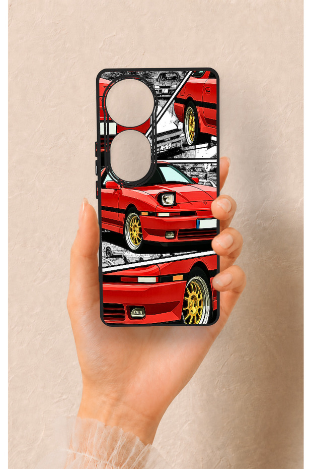 Vivo V40 Compatible Red Supra Patterned Silicone Case