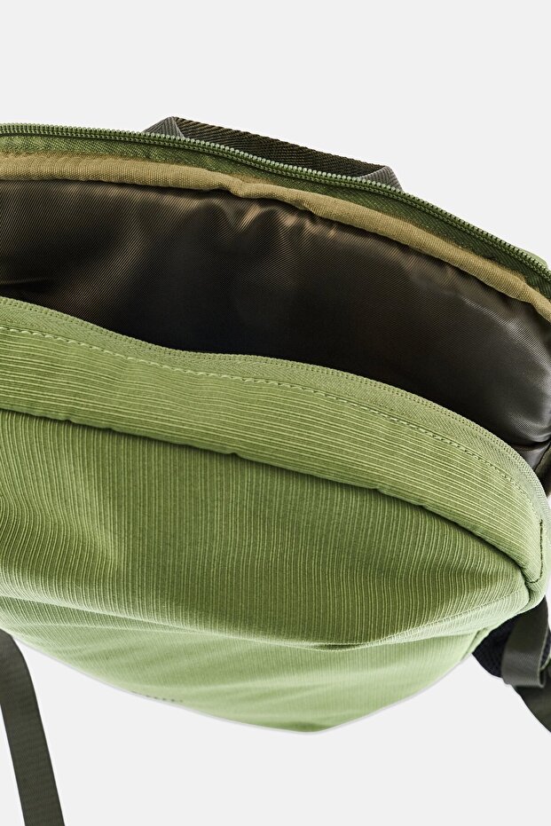 Men Brand Logo Backpack, Olive - 3