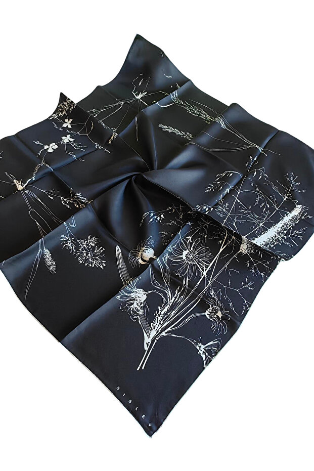 Tivil Silk Scarf 2026 Summer Season 2020-002 Black