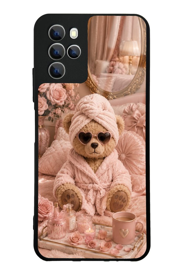 Omix X700 Pink Teddy Spa Design Glossy Phone Case