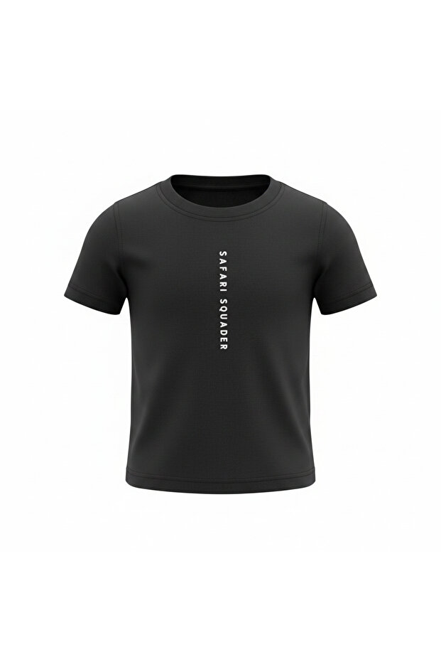 FRENDZ Kids Black Safari Squad Leader Graphic T-Shirt