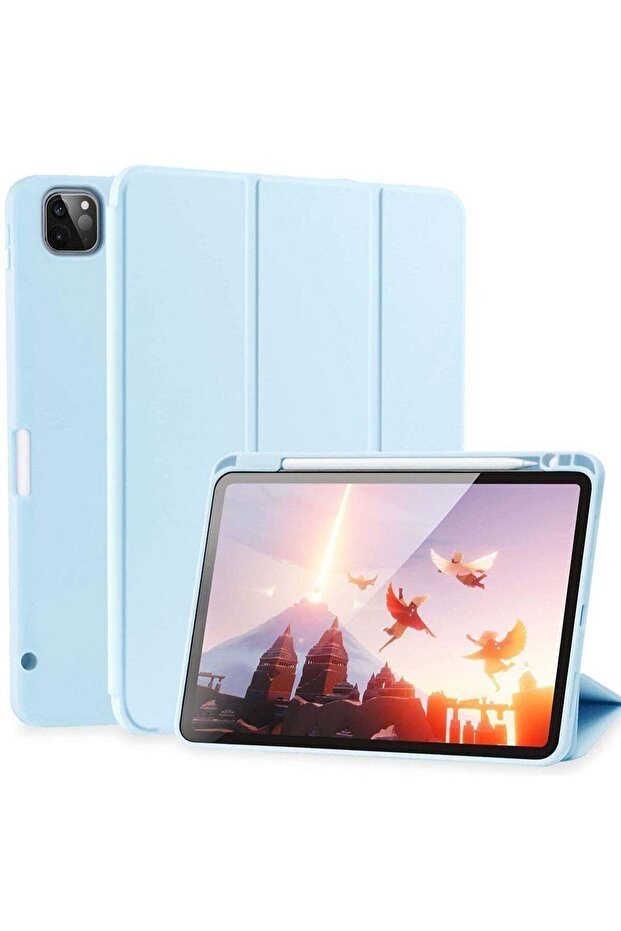 Case for iPad Pro 11 Inch 2021/2020 with Pencil Holder, Slim Trifold Stand, Smart Protective Cover