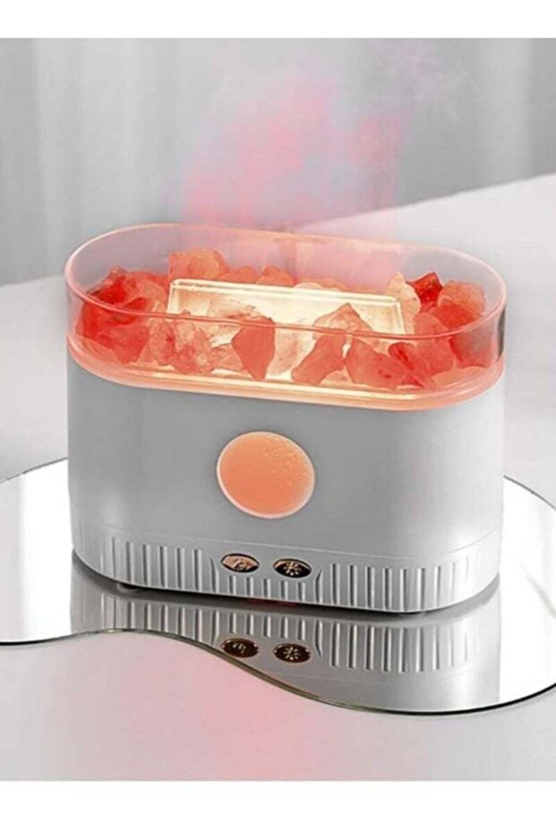 Salt Lamp Essential Oil Diffuser 7 Color Gradient LED Lights Ultrasonic humidifier Aromatherapy Diffuser Mist Modes for Home Bedroom Office Auto Shut-Off 200ML