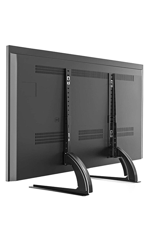Universal TV Stand Tabletop Mount by 5Rcom: Supports 22 to 65 inch Flat Screen TVs, Adjustable Height