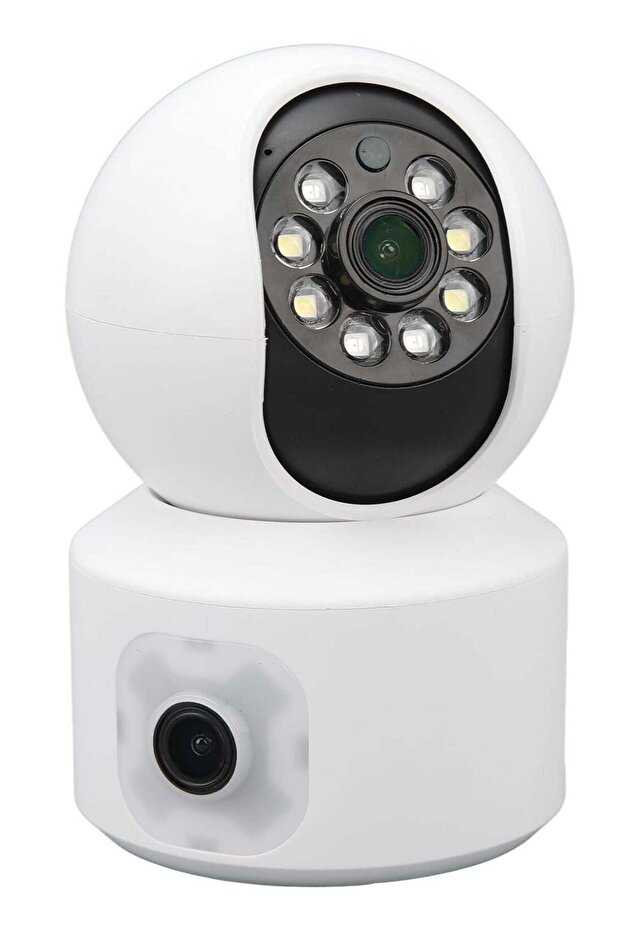 WiFi Dual Lens Security Camera HD Wireless Home Camera with Wide Angle NightMotion Detection, 2 Way, Panoramic Shooting, Rich Functions, HD Night