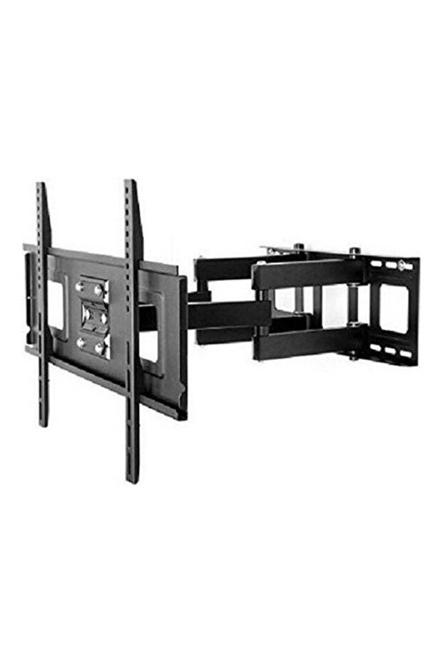Full Motion Movable TV Wall Mount Bracket – Adjustable Screen Holder in Black – Swivel, Tilt,