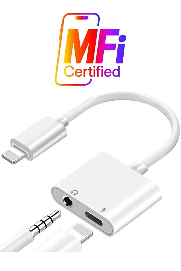 2-In-1 Lightning To 3.5mm Headphone Audio Jack + Charge Cable