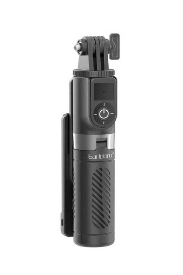 ET-ZP26 Bluetooth Remote Control Monopod Selfie & Mini Tripod with Fill Light for Live Broadcast, Black