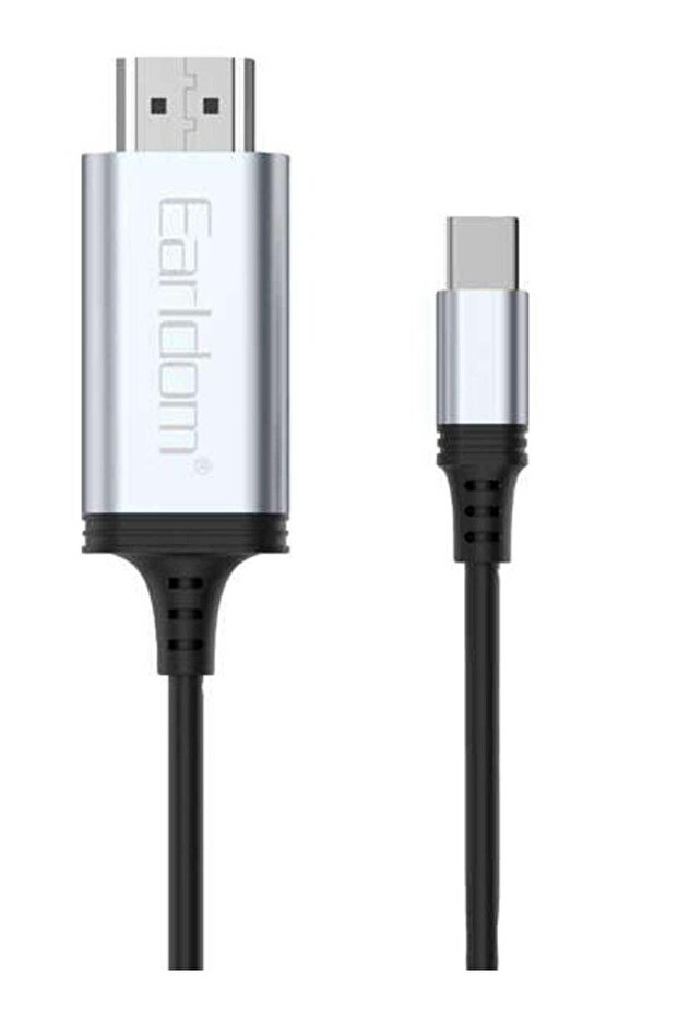 ET-W34 Type-C to HDMI 4K Adapter Cable, 2 Meters - Ultra HD Streaming Solution (Black)