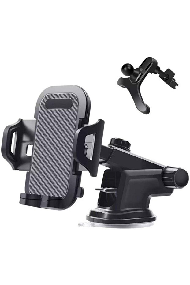 Car Phone Holder Mount, 3-in-1, One Release Button, Air Vent & Dashboard, Ultra Stable