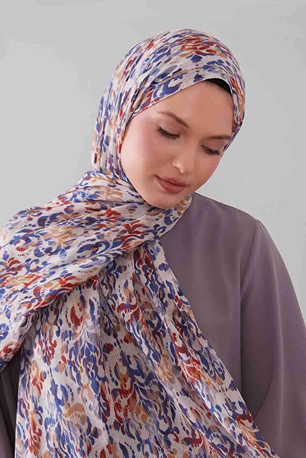 Mink Batik Pattern Cotton Shawl - 4