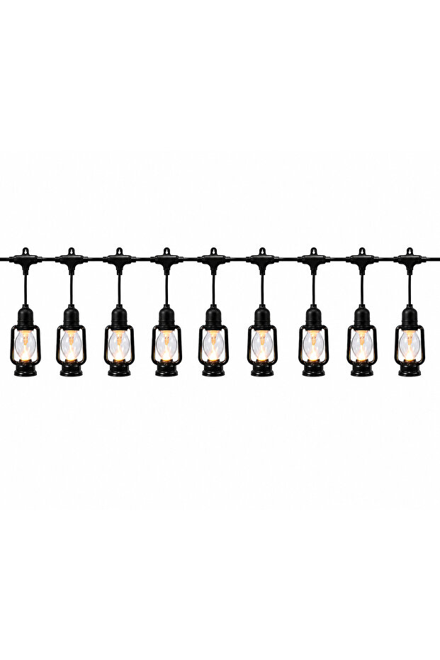 Outdoor LED Lantern String Lights with Plug – Waterproof Decorative Hanging Light Set for Garden, Patio, Balcony, Wedding, Party & Cafe Decoration
