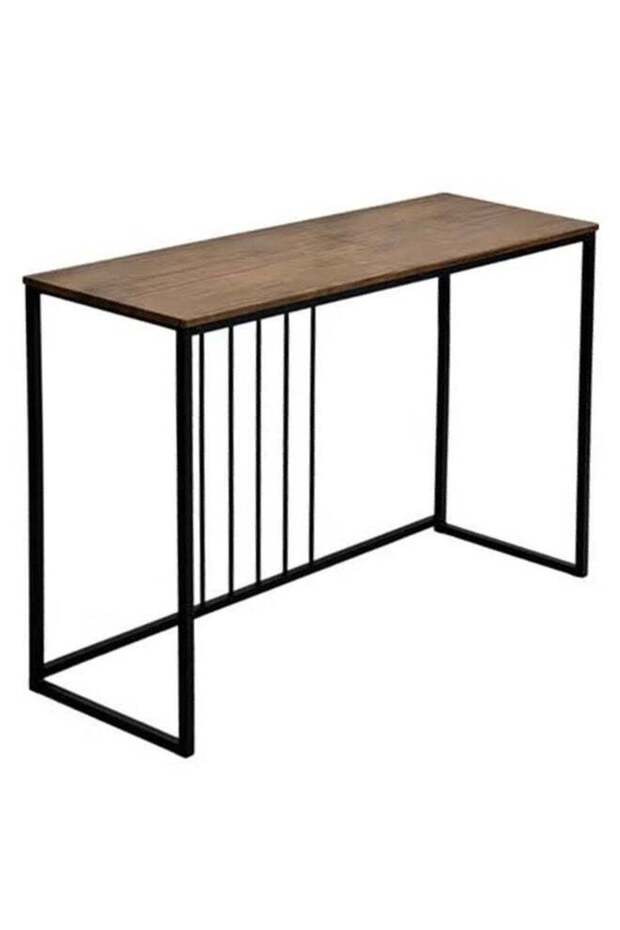طاولة كونسول مستطيلة بإطار معدني 120x40x80 سم - 5