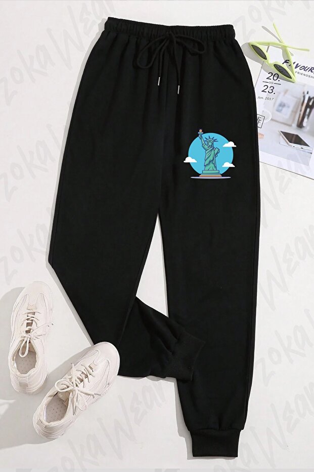 Unisex Freedom Tower Printed Sweatpants