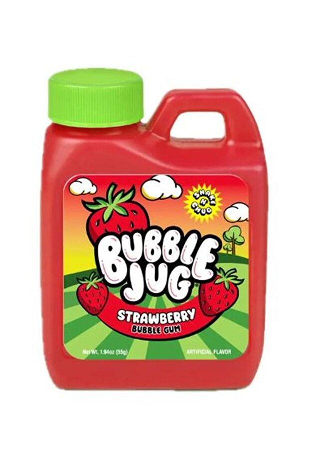 Bubble Jug Strawberry Flavour Powdered Bubble Gum Candy 55g