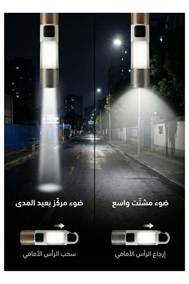 Portable Multi-Function Searchlight with Lantern, Digital Display, USB Charging, and Strong Lighting - 6